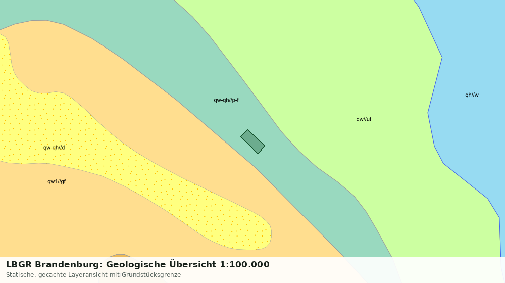 Statische Kartenansicht: LBGR Brandenburg: Geologische Übersicht 1:100.000