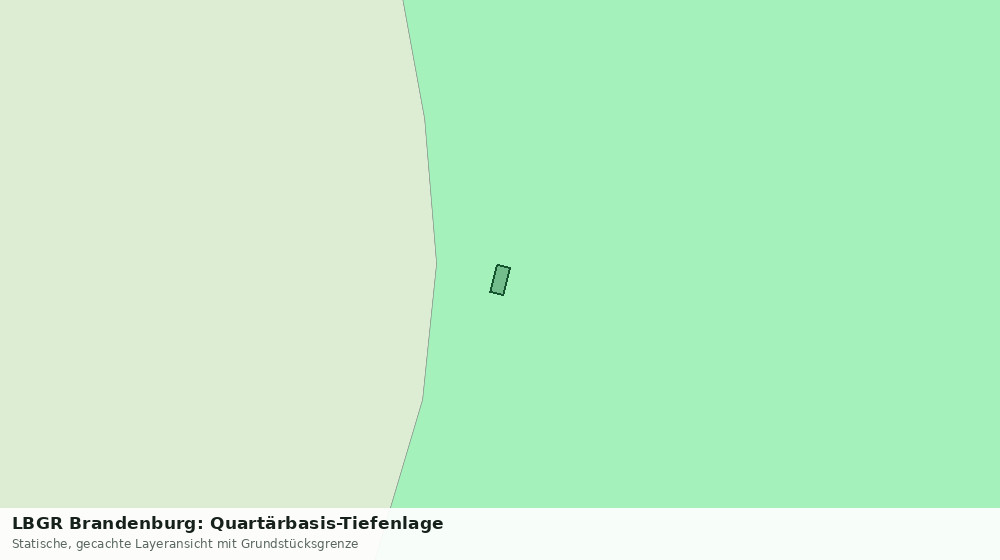 Statische Kartenansicht: LBGR Brandenburg: Quartärbasis-Tiefenlage