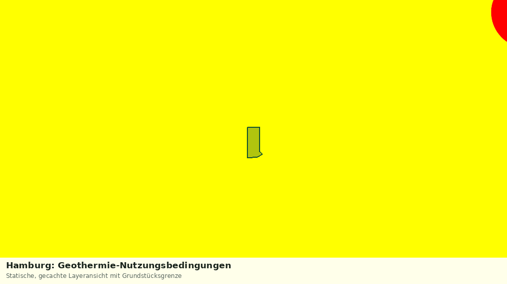 Statische Kartenansicht: Hamburg: Geothermie-Nutzungsbedingungen