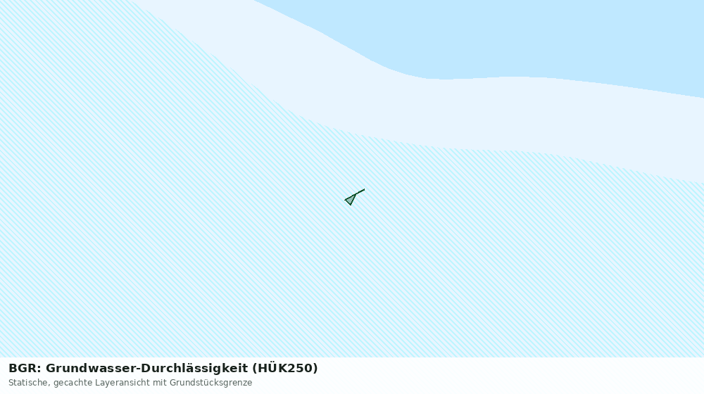 Statische Kartenansicht: BGR: Grundwasser-Durchlässigkeit (HÜK250)