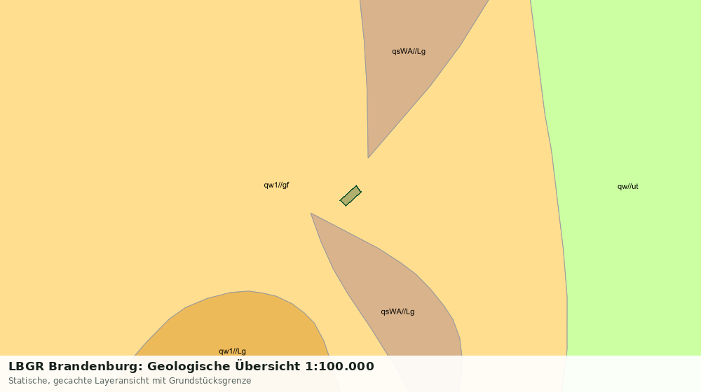 Statische Kartenansicht: LBGR Brandenburg: Geologische Übersicht 1:100.000