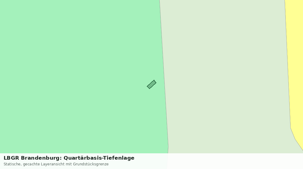 Statische Kartenansicht: LBGR Brandenburg: Quartärbasis-Tiefenlage