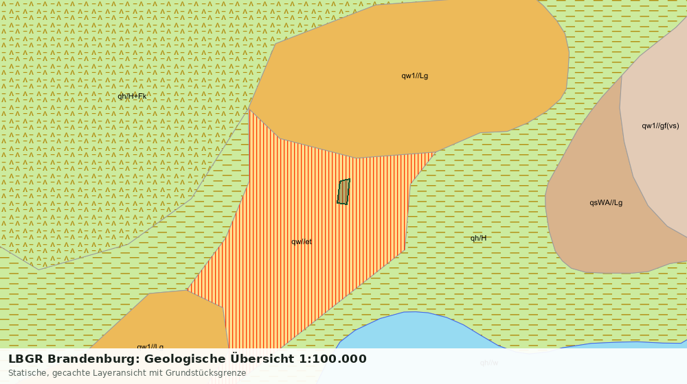 Statische Kartenansicht: LBGR Brandenburg: Geologische Übersicht 1:100.000