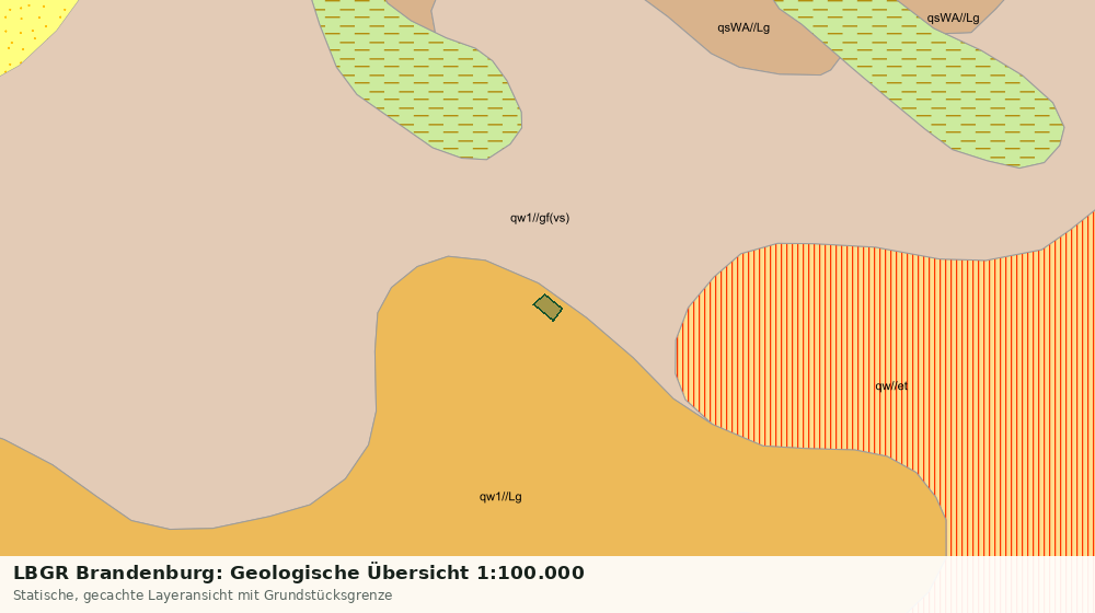 Statische Kartenansicht: LBGR Brandenburg: Geologische Übersicht 1:100.000