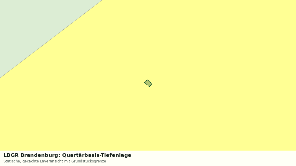 Statische Kartenansicht: LBGR Brandenburg: Quartärbasis-Tiefenlage