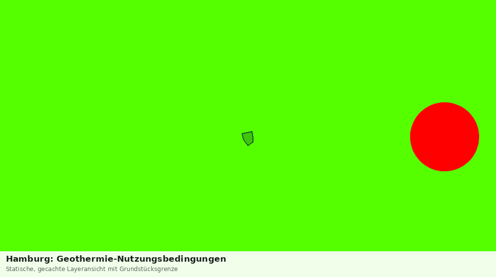Statische Kartenansicht: Hamburg: Geothermie-Nutzungsbedingungen
