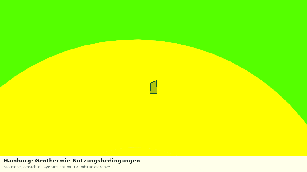 Statische Kartenansicht: Hamburg: Geothermie-Nutzungsbedingungen