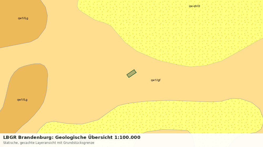 Statische Kartenansicht: LBGR Brandenburg: Geologische Übersicht 1:100.000