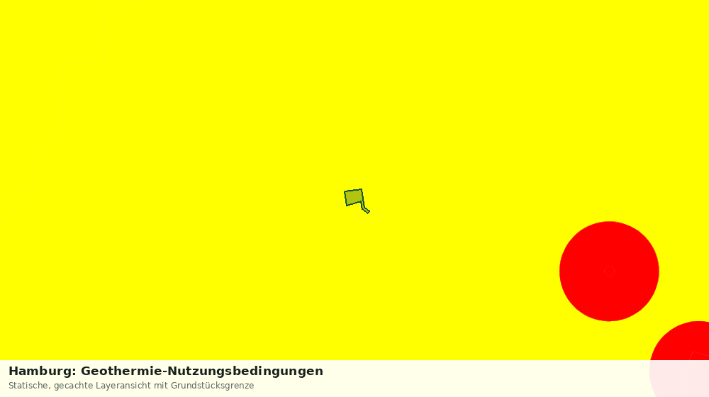 Statische Kartenansicht: Hamburg: Geothermie-Nutzungsbedingungen