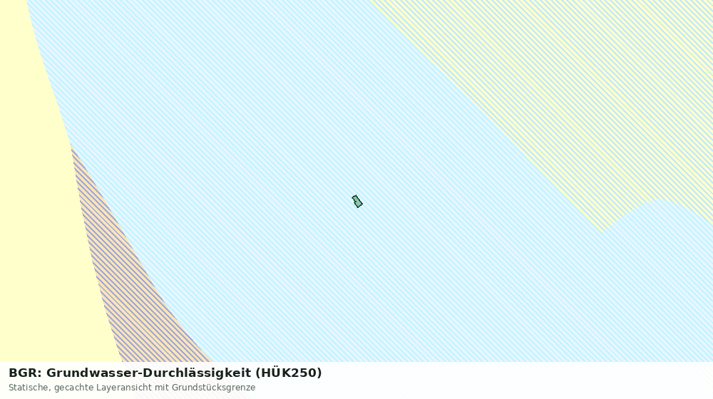 Statische Kartenansicht: BGR: Grundwasser-Durchlässigkeit (HÜK250)
