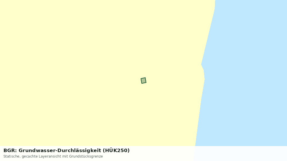 Statische Kartenansicht: BGR: Grundwasser-Durchlässigkeit (HÜK250)
