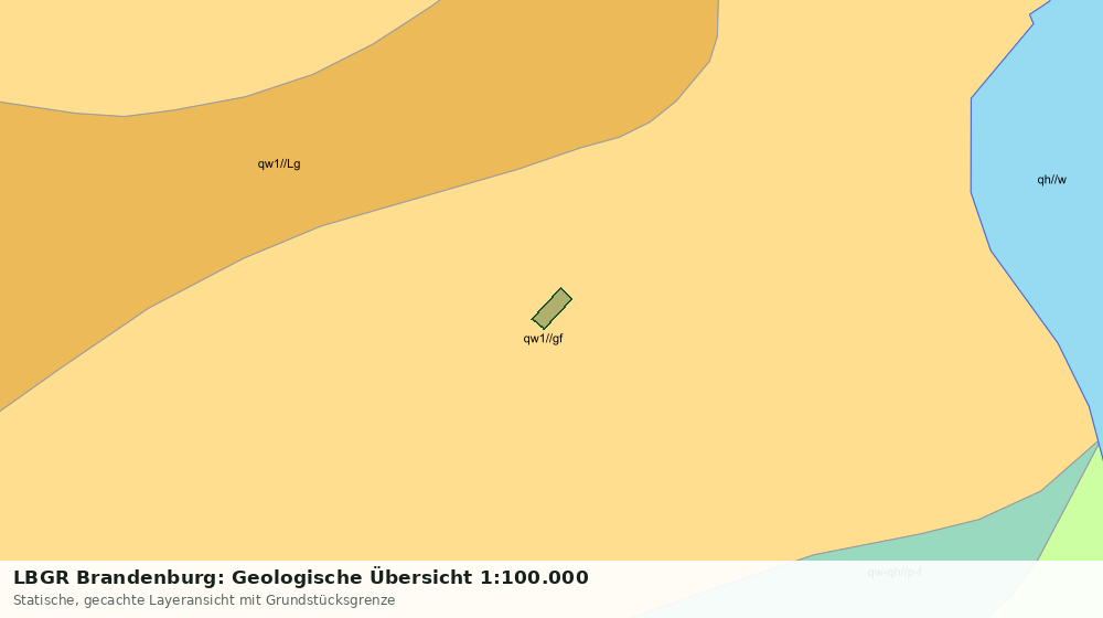 Statische Kartenansicht: LBGR Brandenburg: Geologische Übersicht 1:100.000