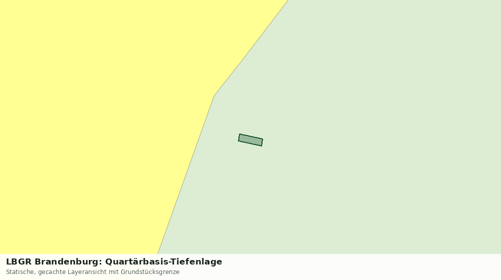 Statische Kartenansicht: LBGR Brandenburg: Quartärbasis-Tiefenlage