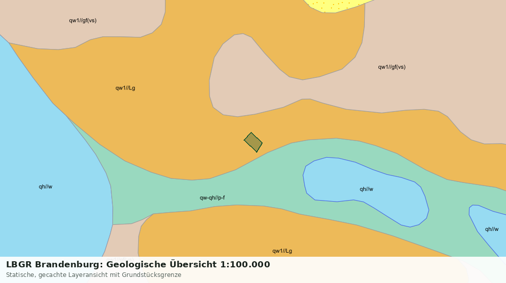 Statische Kartenansicht: LBGR Brandenburg: Geologische Übersicht 1:100.000