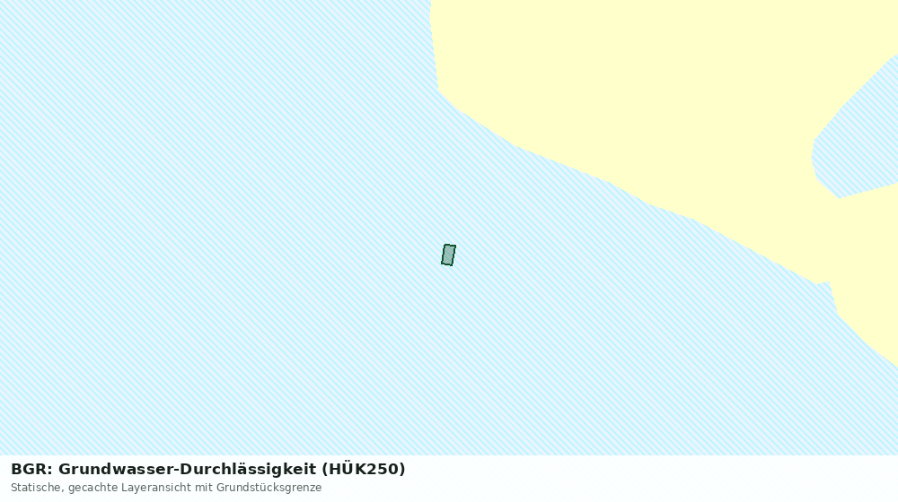 Statische Kartenansicht: BGR: Grundwasser-Durchlässigkeit (HÜK250)