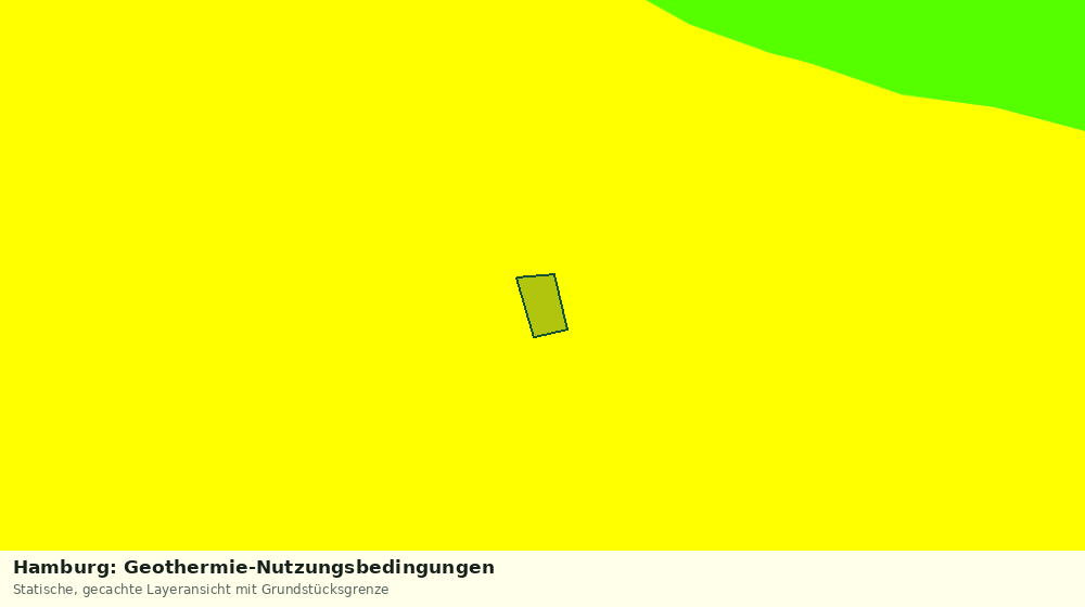 Statische Kartenansicht: Hamburg: Geothermie-Nutzungsbedingungen