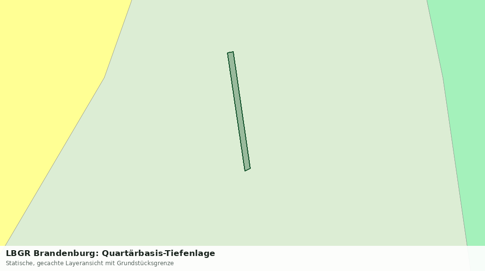 Statische Kartenansicht: LBGR Brandenburg: Quartärbasis-Tiefenlage