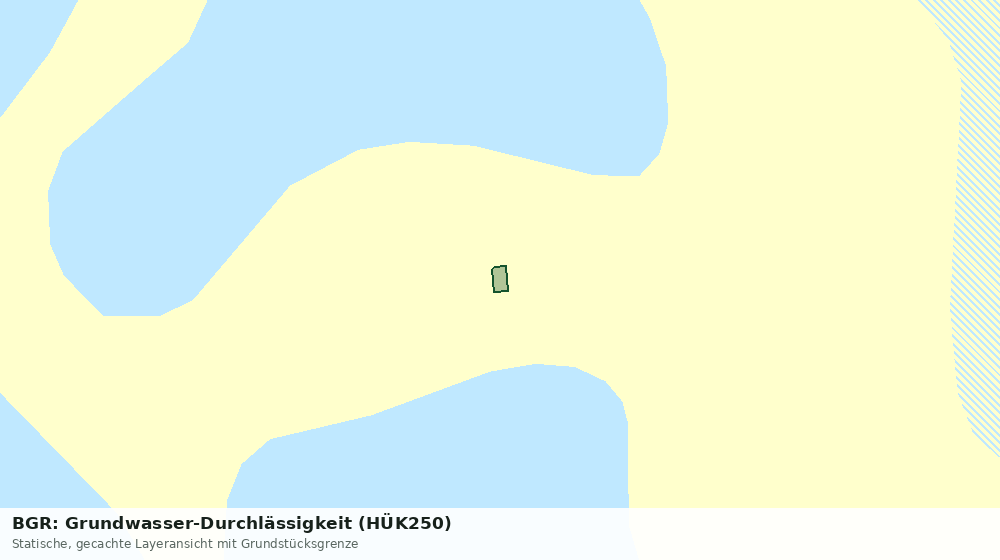 Statische Kartenansicht: BGR: Grundwasser-Durchlässigkeit (HÜK250)