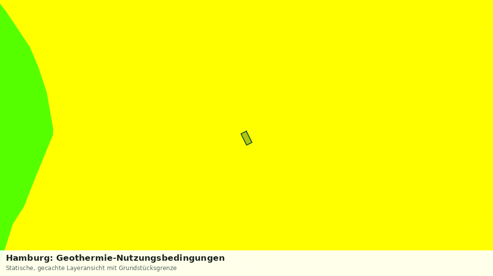 Statische Kartenansicht: Hamburg: Geothermie-Nutzungsbedingungen