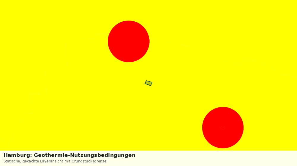 Statische Kartenansicht: Hamburg: Geothermie-Nutzungsbedingungen