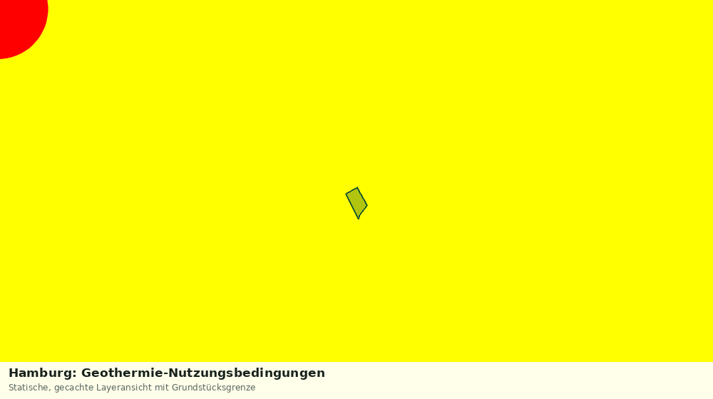 Statische Kartenansicht: Hamburg: Geothermie-Nutzungsbedingungen