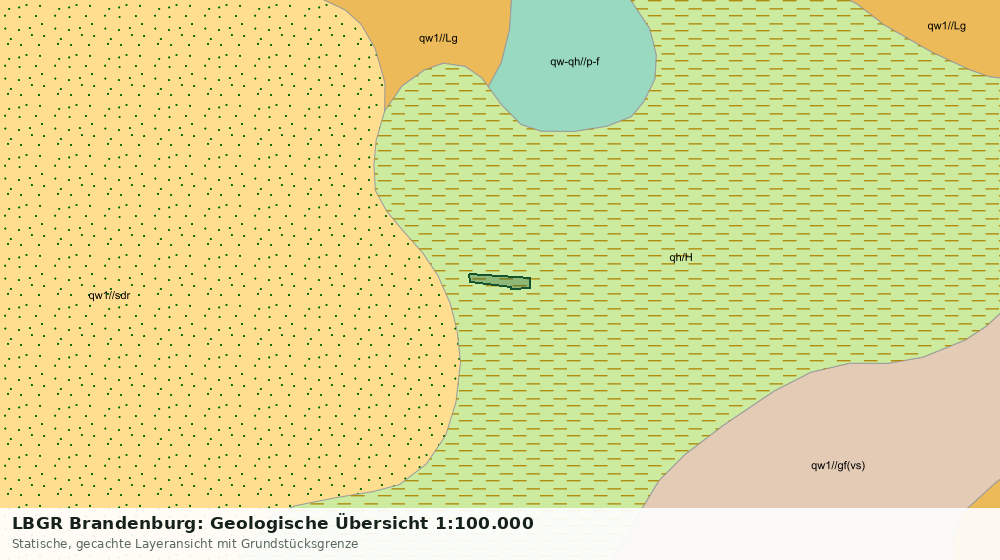Statische Kartenansicht: LBGR Brandenburg: Geologische Übersicht 1:100.000