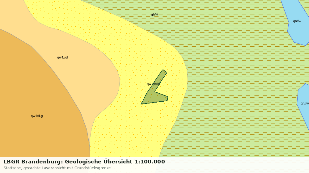 Statische Kartenansicht: LBGR Brandenburg: Geologische Übersicht 1:100.000