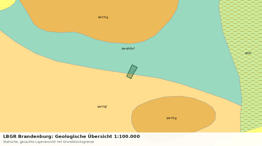 Statische Kartenansicht: LBGR Brandenburg: Geologische Übersicht 1:100.000