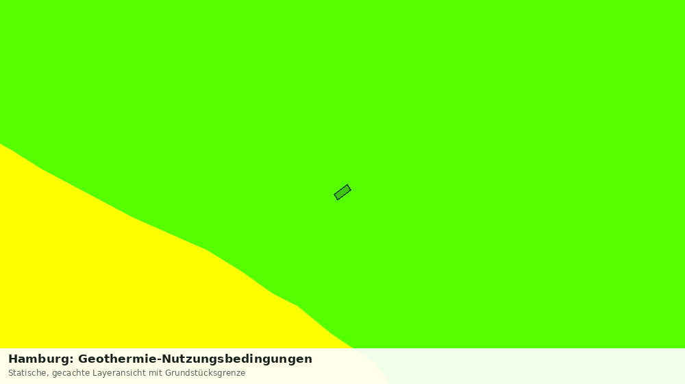 Statische Kartenansicht: Hamburg: Geothermie-Nutzungsbedingungen