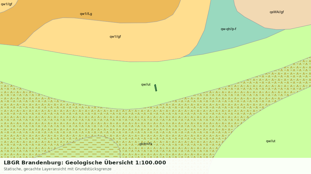 Statische Kartenansicht: LBGR Brandenburg: Geologische Übersicht 1:100.000