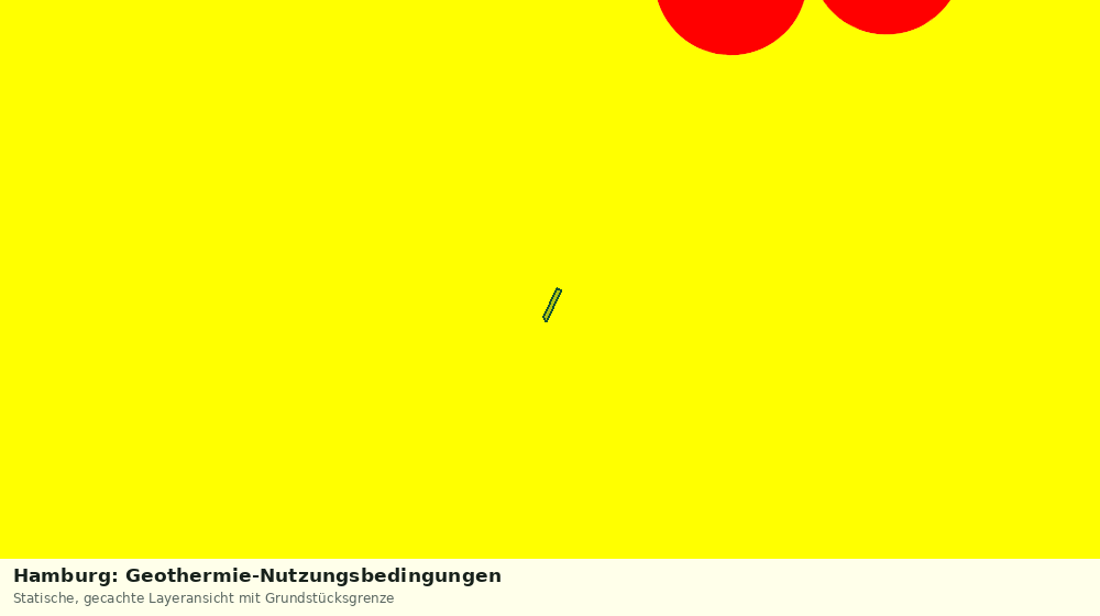 Statische Kartenansicht: Hamburg: Geothermie-Nutzungsbedingungen