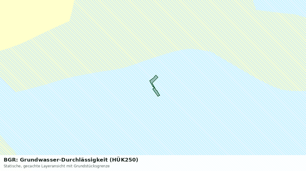 Statische Kartenansicht: BGR: Grundwasser-Durchlässigkeit (HÜK250)
