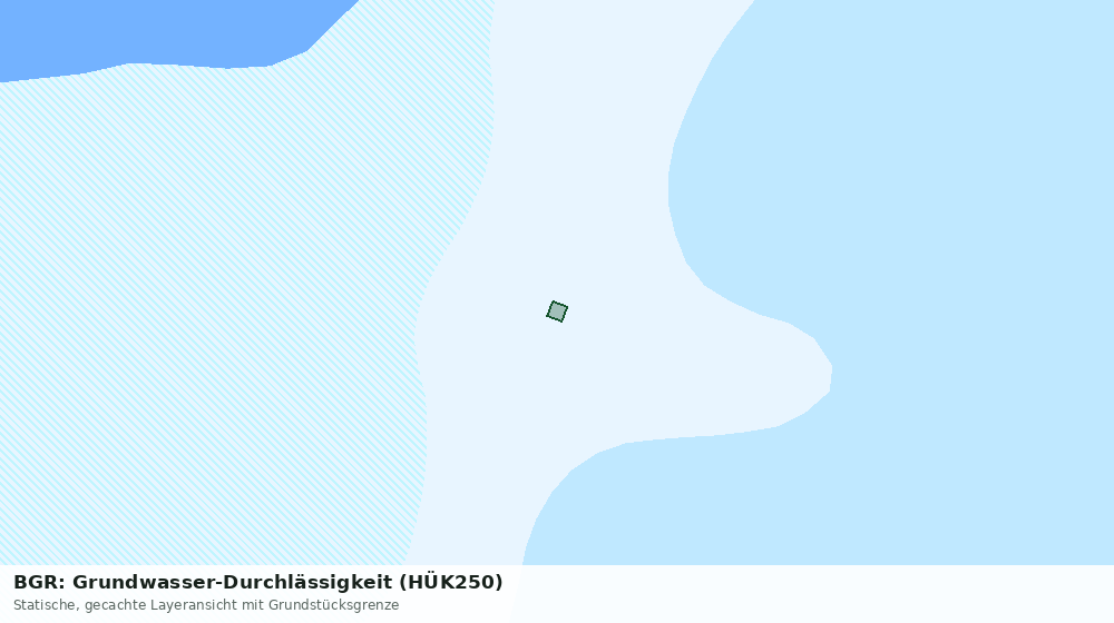 Statische Kartenansicht: BGR: Grundwasser-Durchlässigkeit (HÜK250)