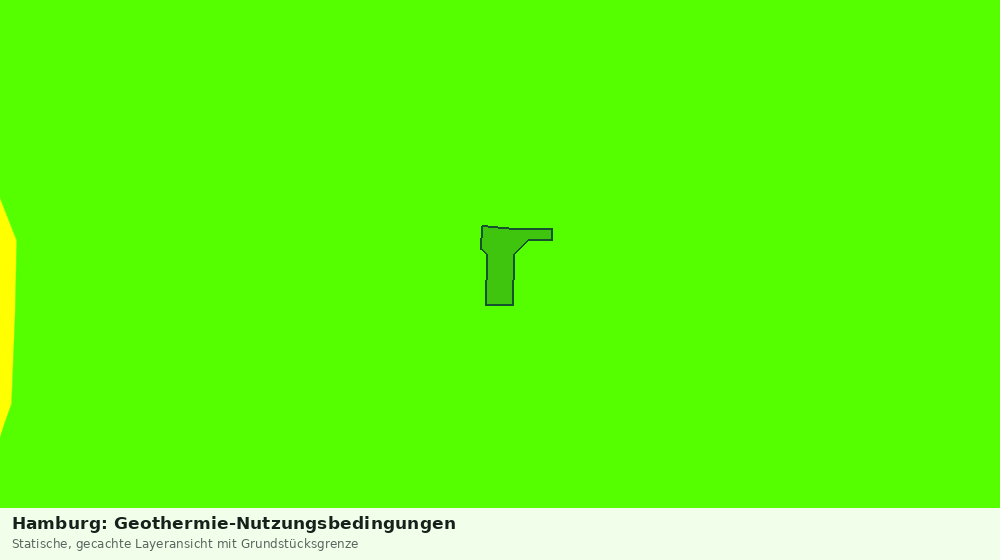 Statische Kartenansicht: Hamburg: Geothermie-Nutzungsbedingungen