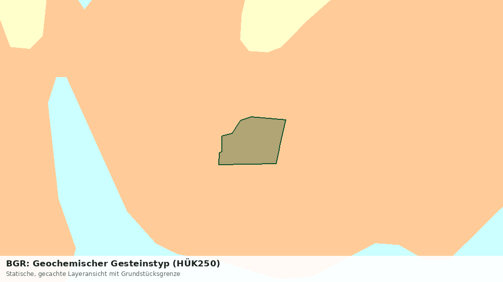 Statische Kartenansicht: BGR: Geochemischer Gesteinstyp (HÜK250)