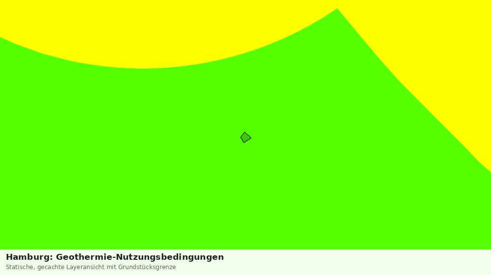 Statische Kartenansicht: Hamburg: Geothermie-Nutzungsbedingungen