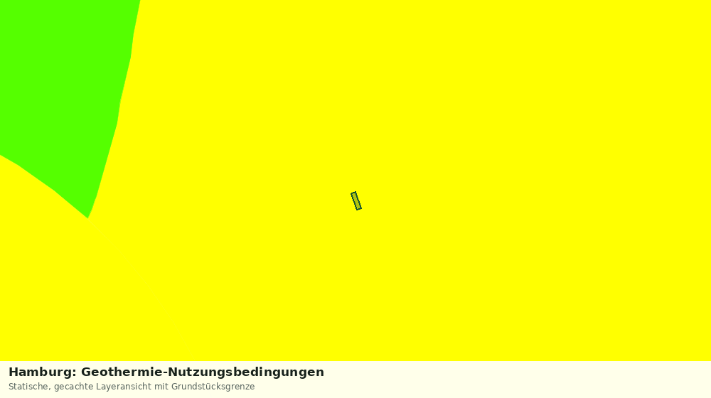 Statische Kartenansicht: Hamburg: Geothermie-Nutzungsbedingungen