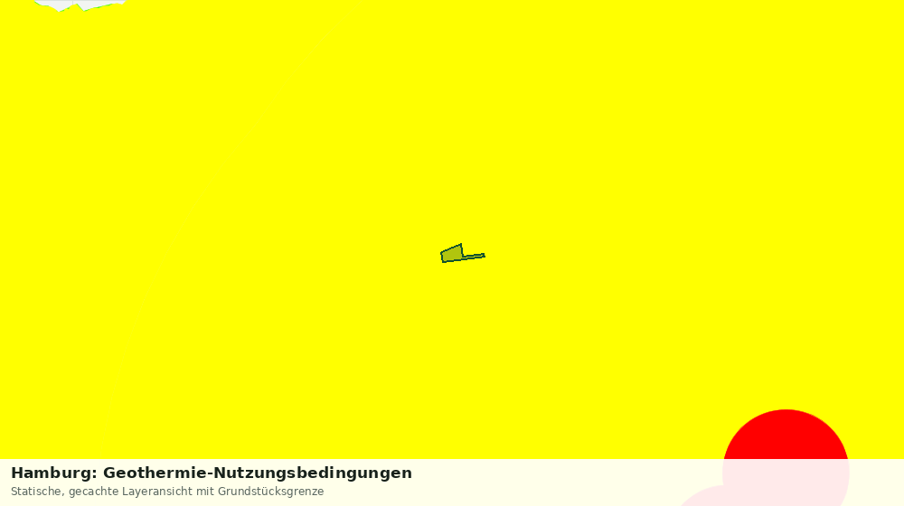 Statische Kartenansicht: Hamburg: Geothermie-Nutzungsbedingungen