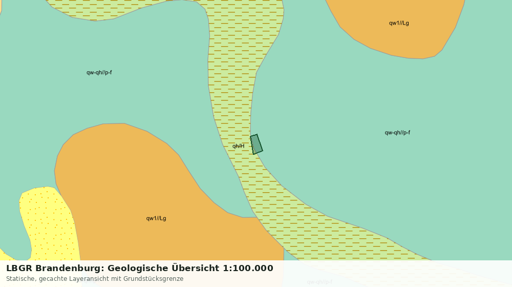 Statische Kartenansicht: LBGR Brandenburg: Geologische Übersicht 1:100.000