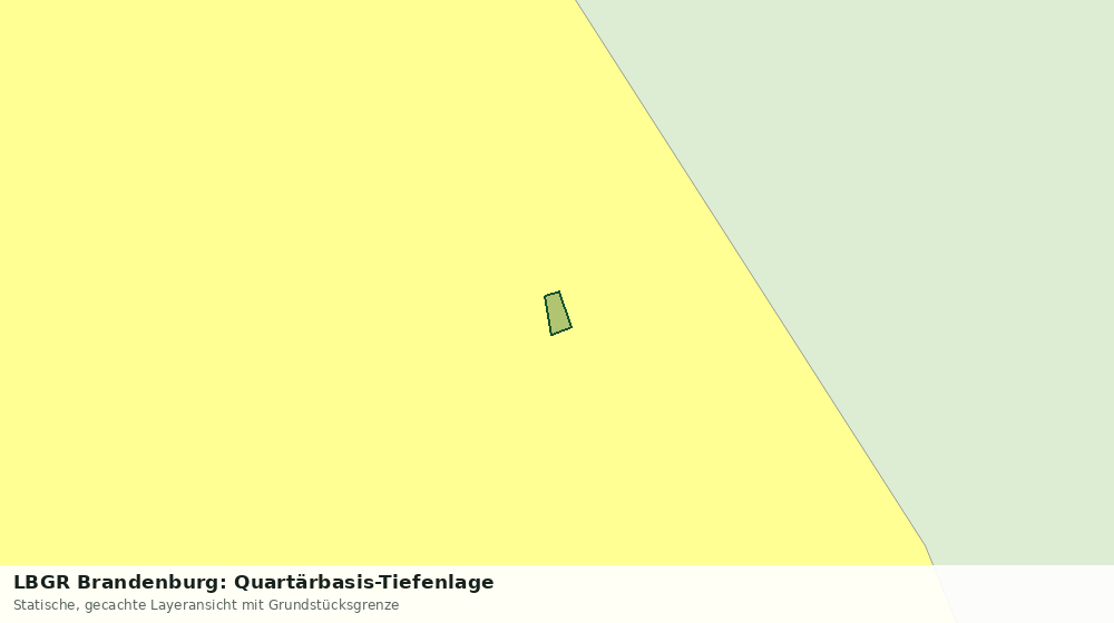 Statische Kartenansicht: LBGR Brandenburg: Quartärbasis-Tiefenlage