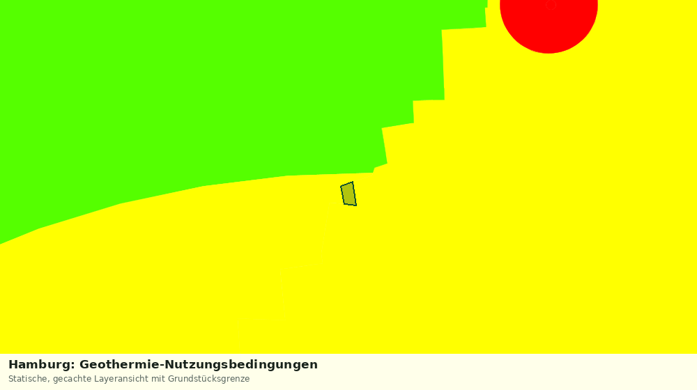 Statische Kartenansicht: Hamburg: Geothermie-Nutzungsbedingungen