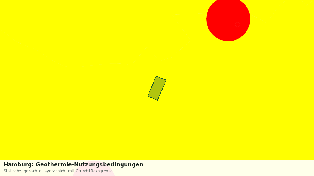 Statische Kartenansicht: Hamburg: Geothermie-Nutzungsbedingungen