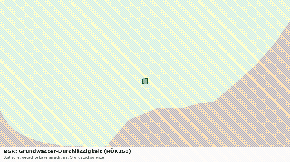 Statische Kartenansicht: BGR: Grundwasser-Durchlässigkeit (HÜK250)