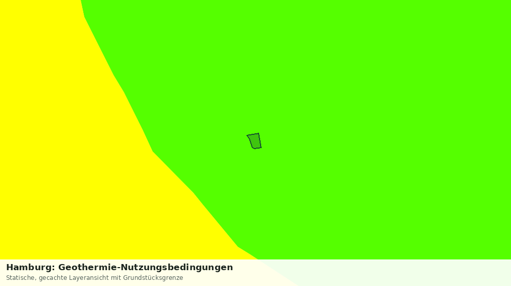 Statische Kartenansicht: Hamburg: Geothermie-Nutzungsbedingungen