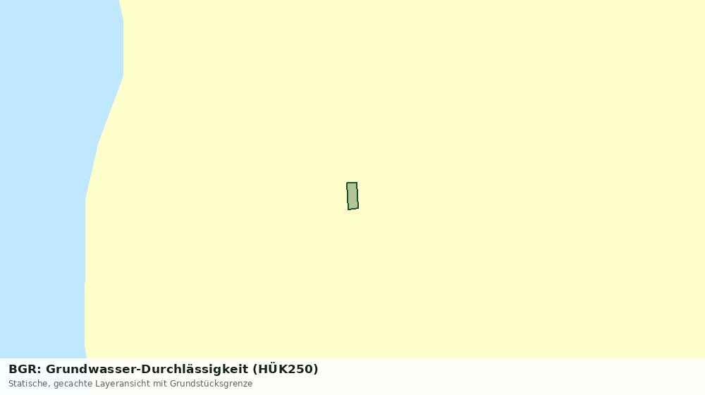 Statische Kartenansicht: BGR: Grundwasser-Durchlässigkeit (HÜK250)