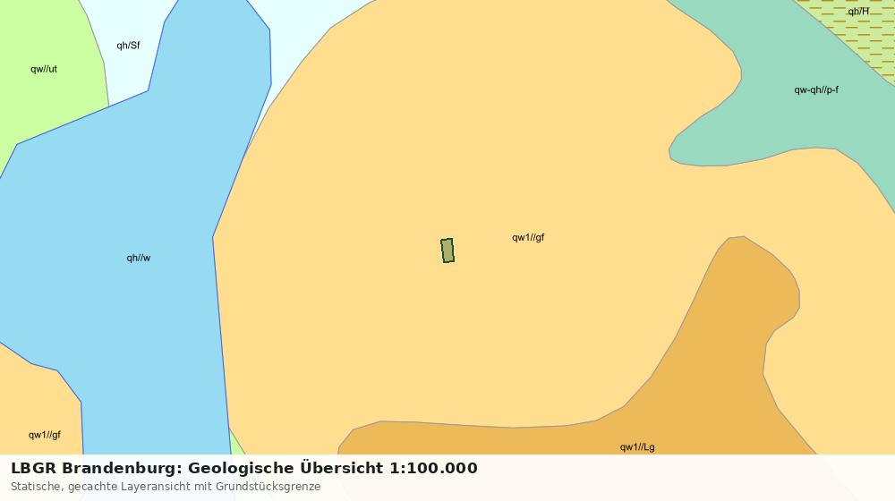 Statische Kartenansicht: LBGR Brandenburg: Geologische Übersicht 1:100.000