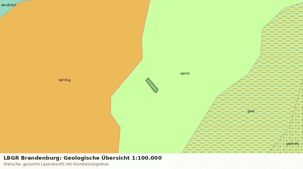 Statische Kartenansicht: LBGR Brandenburg: Geologische Übersicht 1:100.000