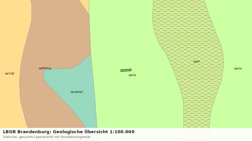 Statische Kartenansicht: LBGR Brandenburg: Geologische Übersicht 1:100.000