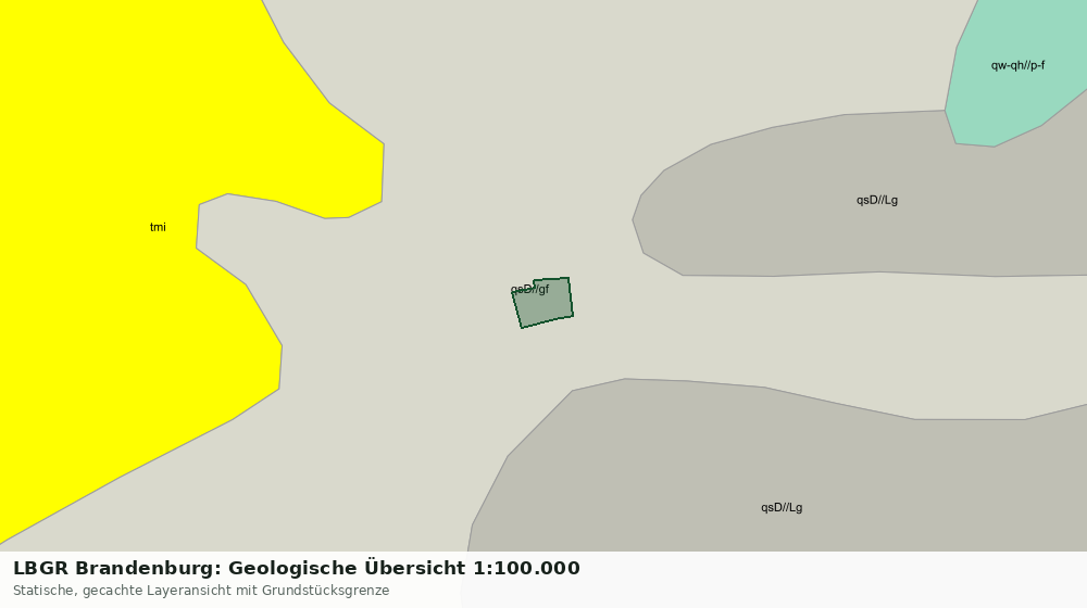 Statische Kartenansicht: LBGR Brandenburg: Geologische Übersicht 1:100.000