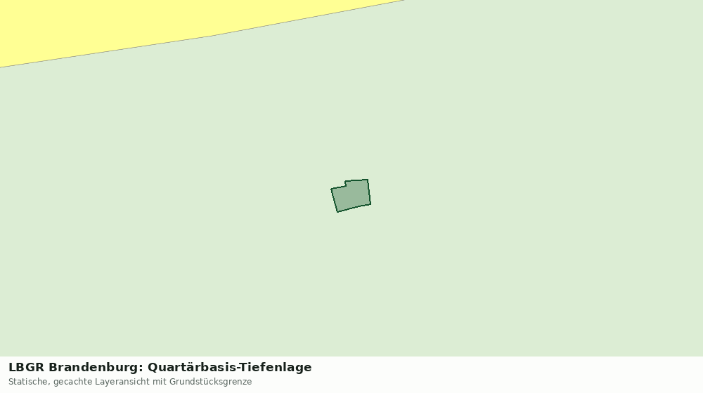 Statische Kartenansicht: LBGR Brandenburg: Quartärbasis-Tiefenlage
